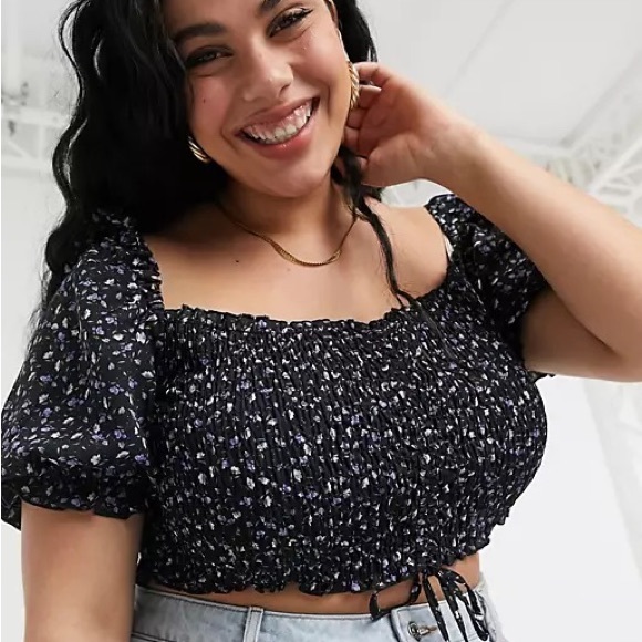 PLUS SIZE URBAN BLISS FLORAL TOP - Picture 2 of 7